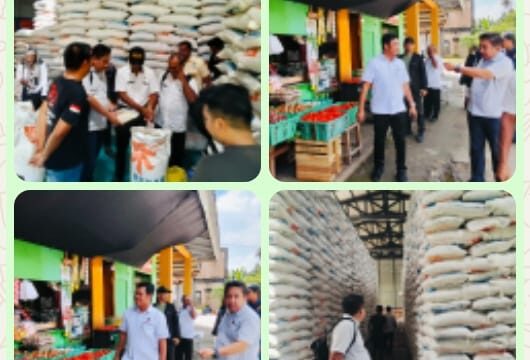 Pastikan Stok Beras Aman dan Harga Sembako Terkendali Jelang Nataru, Satgas Ketahanan Pangan Polres Natuna Sidak Bulog dan Pasar Rakyat